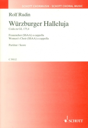 Wrzburger Halleluja fr Frauenchor a cappella Partitur