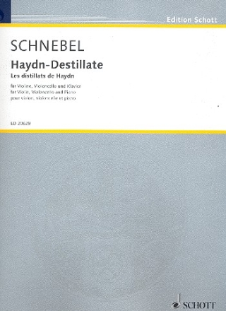 Haydn-Destillate fr Klaviertrio Partitur und Stimmen