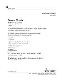 ED20447-12 Dame Music fr Stimmen, gem Chor und Streicher (andere Instrumente ad lib) 2. Stimme (Violine 2/Altsaxophon/Horn in Es)