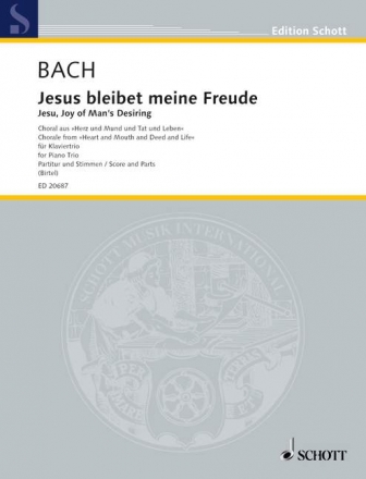 Jesus bleibet meine Freude BWV147 fr Violine, Violoncello und Klavier