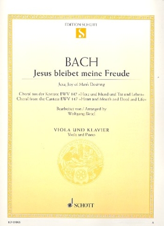 Jesus bleibet meine Freude BWV147 fr Viola und Klavier