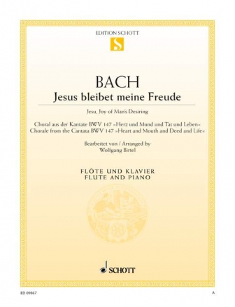Jesus bleibet meine Freude BWV147 fr Flte und Klavier