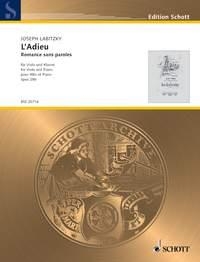 Labitzky, Joseph: L'Adieu op. 286 fr Viola und Klavier