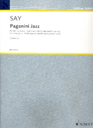 Paganini Jazz op.5c fr Violine, Klavier, E-Bass (Kontrabass) und Schlagzeug Partitur und Stimmen