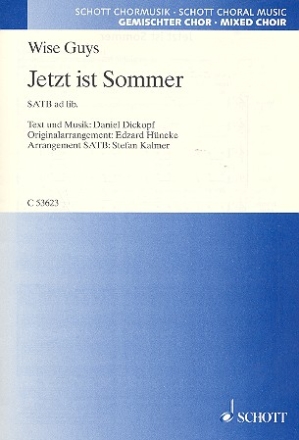 Jetzt ist Sommer fr gemischten Chor (SATB) und Vocal Drumming Chorpartitur