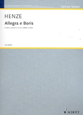 Allegra e Boris fr Violine und Viola Spielpartitur