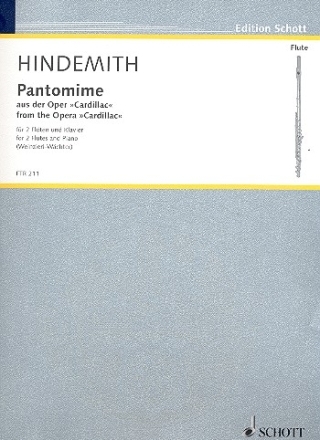 Pantomime fr 2 Flten und Klavier Partitur und Stimmen