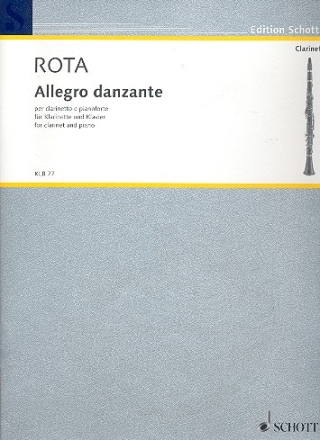 Allegro danzante fr Klarinette in A oder B und Klavier Partitur und Stimme