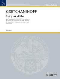 Un jour d't op. 131/1 fr Sopran, Violoncello und Harfe Stimmensatz