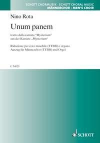 Unum panem fr Mnnerchor und Orgel Partitur