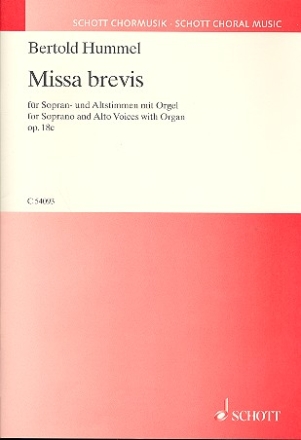 Missa brevis op. 18c fr Sopran- und Altstimmen und Orgel Partitur