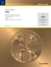 Foote, Arthur: Trio c-Moll op. 5 fr Violine, Violoncello und Klavier Partitur und Stimmen