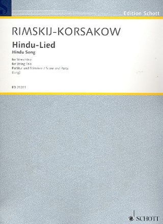 Hindu-Lied fr Streichtrio Partitur und Stimmen