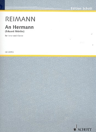 An Hermann fr Tenor und Klavier Einzelausgabe