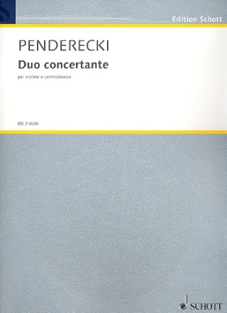 Duo concertante fr Violine und Kontrabass Partitur und Stimmen