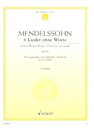 6 Lieder ohne Worte op. 85 fr Klavier