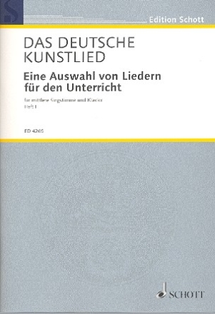 Das deutsche Kunstlied Band 1 fr Gesang (mittel) und Klavier