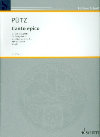 Canto epico fr Streichquartett Partitur