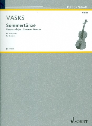 Sommertnze fr 2 Violinen Spielpartitur