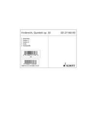 Quintett op.30 fr Klarinette und Streichquartett Stimmensatz