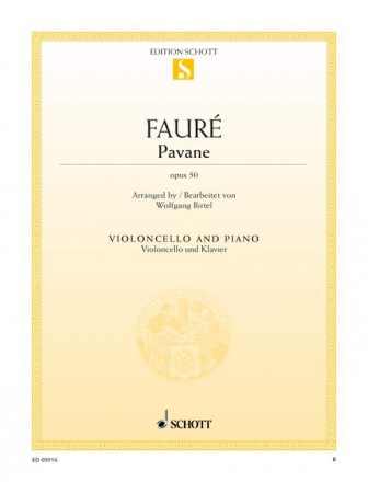 Pavane op. 50 fr Violoncello und Klavier