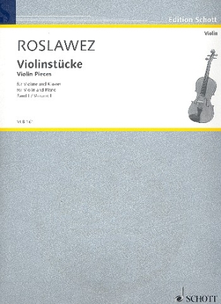 Violinstcke Band I fr Violine und Klavier
