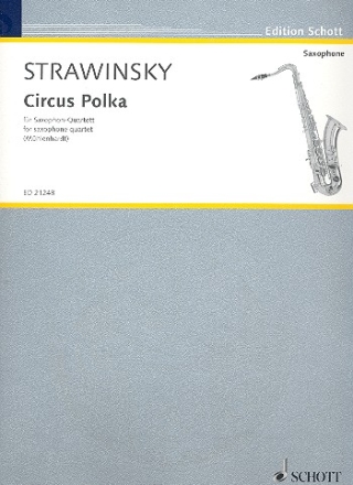 Circus Polka fr 4 Saxophone (SATBar) Partitur und Stimmen