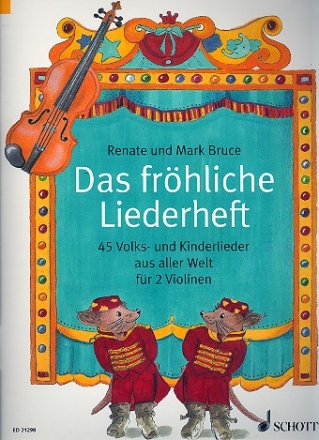 Das frhliche Liederheft fr 2 Violinen Spielpartitur