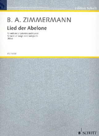 Lied der Abelone fr mittlere Singstimme und Klavier