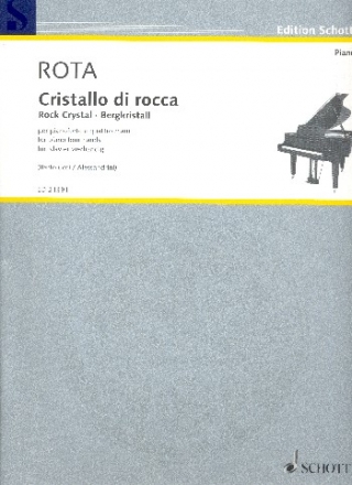 Cristallo di rocca fr Klavier zu 4 Hnden Spielpartitur