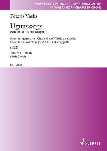 Ugunssargs fr gemischten Chor (SSAATTBB) Chorpartitur