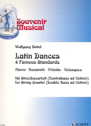 Latin Dances fr Streichquartett (Kontrabass ad lib) Partitur und Stimmen