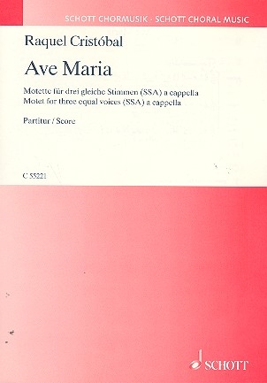 Ave Maria fr dreistimmiger Chor (SSA) a cappella Chorpartitur