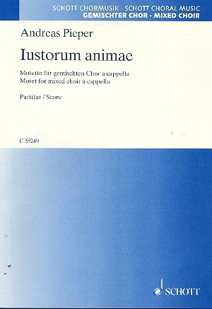 Iustorum animae fr gemischten Chor a cappella Chorpartitur