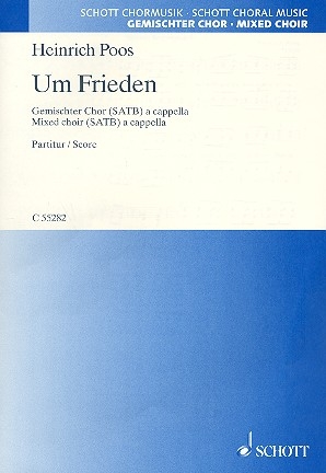 Um Frieden fr gemischten Chor (SATB) a cappella Partitur