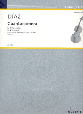 Guantanamera fr 4 Violoncelli Partitur und Stimmen