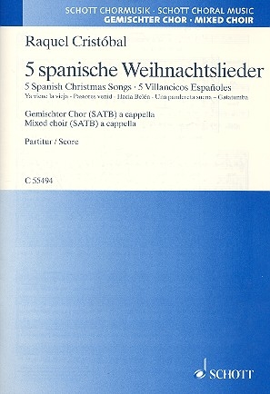 5 spanische Weihnachtslieder fr gem Chor a cappella Partitur (spa)