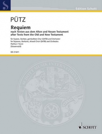 Puetz, Eduard: Requiem fr Sopran, Bariton, gemischter Chor und Orchester (Flte, Oboe, Engli Partitur