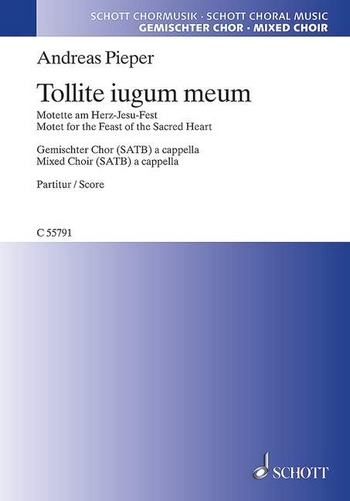 Tollite iugum meum fr gemischten Chor (SATB) a cappella Chorpartitur