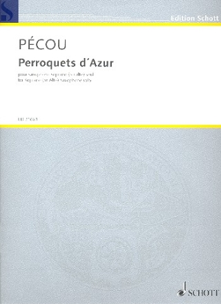 Perroquets d'Azur pour saxophone soprano (alto)