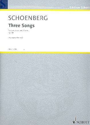 Three Songs op. 48 fr tiefe Stimme und Klavier