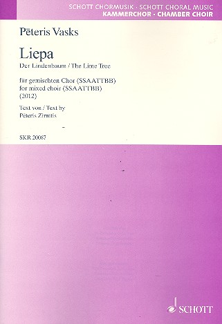 Liepa fr gem Chor a cappella Partitur (let)