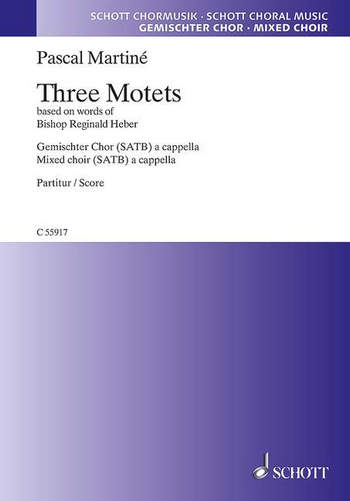 Three Motets fr gemischten Chor (SATB) a cappella Chorpartitur