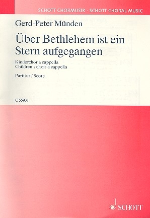 ber Bethlehem ist ein Stern aufgegangen fr Kinderchor a cappella Partitur
