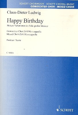 Happy Birthday fr gem Chor a cappella Partitur