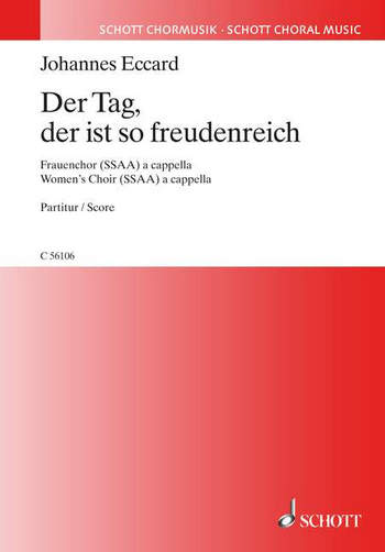 Der Tag der ist so freudenreich fr Frauenchor a cappella Partitur