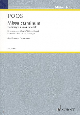 Missa carminum fr gem Chor und Orgel Partitur