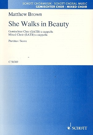 She walks in Beauty fr gem Chor a cappella Partitur