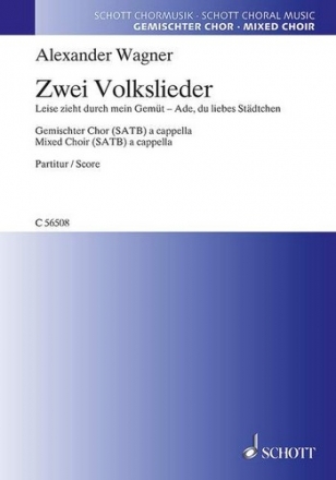 2 Volkslieder fr gem Chor a cappella Partitur