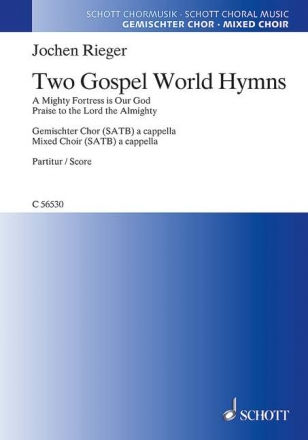 2 Gospel World Hymns for mixed chorus and piano score